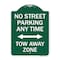 Signmission No Street Parking Anytime Tow Away Zone With Bidirectional Arrow, A-DES-GW-1824-23569 A-DES-GW-1824-23569 - alternate 1
